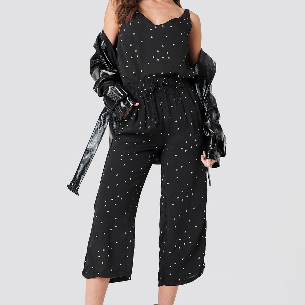 Msch Copenhagen Polka Dot High Waisted Pants